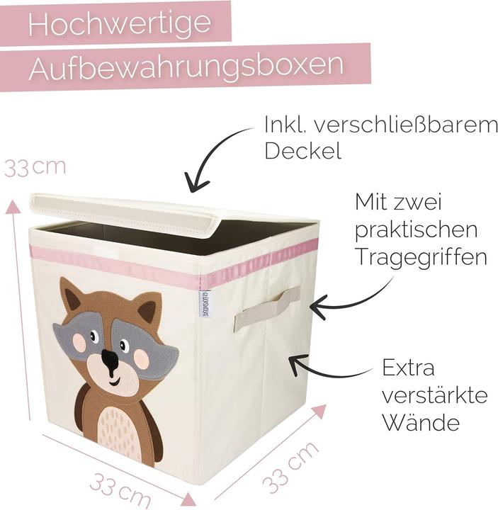 Produktbild Glückswolke Aufbewahrungsbox mit Deckel (33 x 33 x 33 cm, 35.94 l)