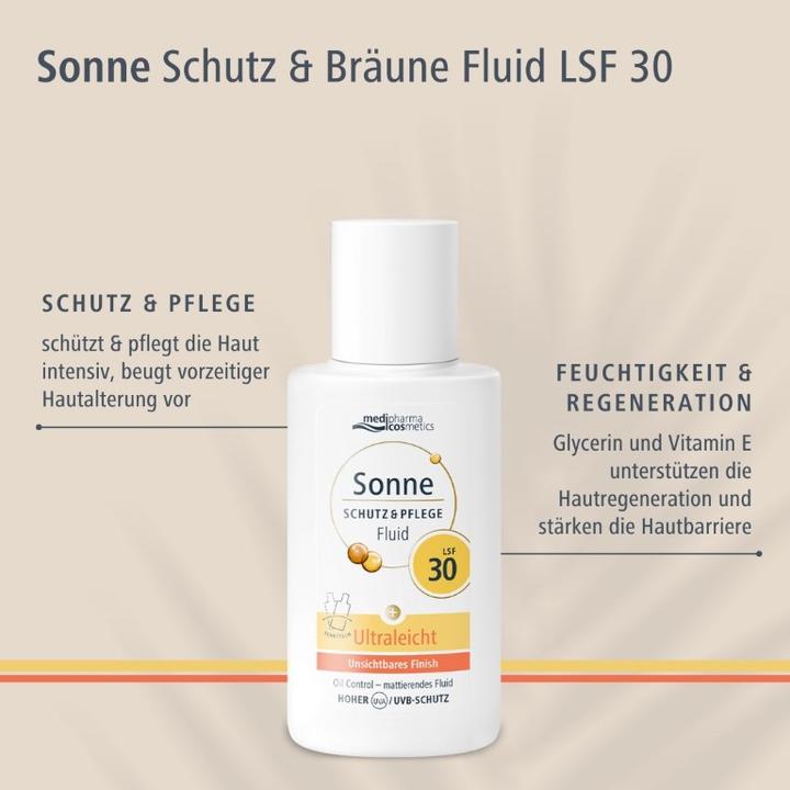 Produktbild Dr. Theiss Sonne Schutz & Pflege Fluid LSF 30 Ultraleicht, 50 ml LOT (Sonnencreme, SPF 30, 50 ml)