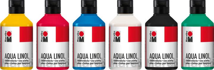 Immagine prodotto Marabu Inchiostro da stampa Aqua lino bianco (Bianco, 250 ml)