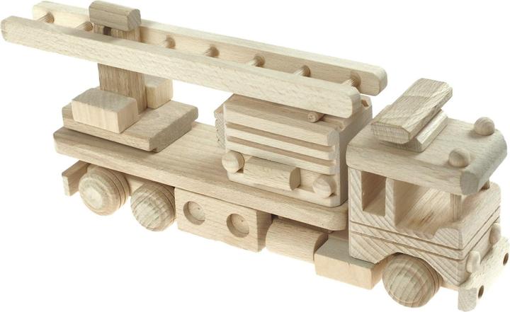 Actual product image Holzecke Fire brigade wooden toys for painting