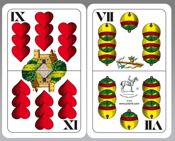 Image du produit Piatnik Cartes à jouer géantes en oppel allemand (Allemand)