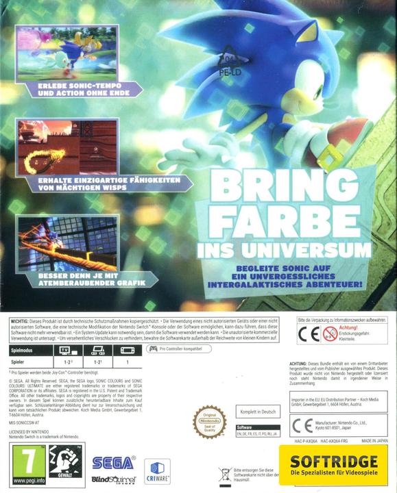 Immagine prodotto Plaion Sonic Colours: Ultimate inglese, italiano Nintendo Switch (Switch, Switch Lite, Switch OLED)