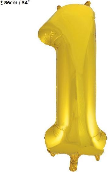 Actual product image Unique Foil Balloon Number "1 (1 x)