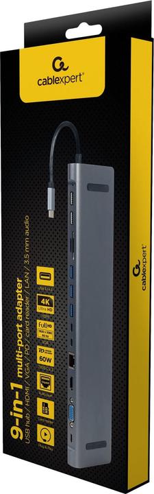 Actual product image Gembird Multiport (USB-C, 12 Ports)