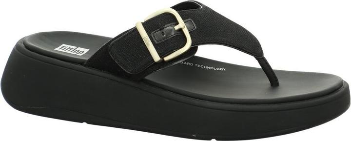 Fitflop F Mode Buckle Shimmerlux Flatform Toe Post Sandal