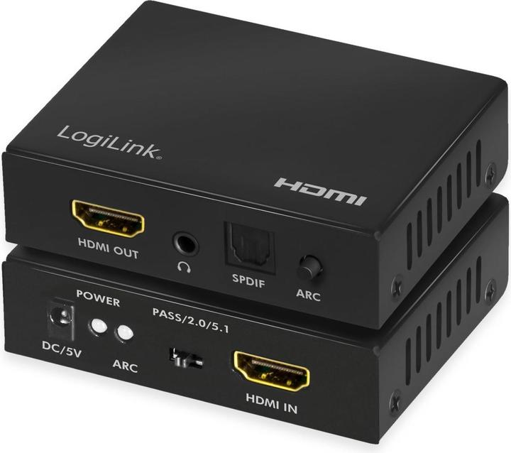 Actual product image LogiLink HDMI Audio Extractor,2CH/5.1CH,SPDIF,/60Hz