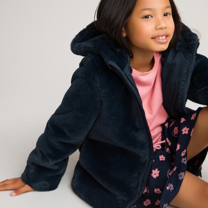 Immagine prodotto La Redoute Collections Giacca in pile Teddy con cappuccio (M)