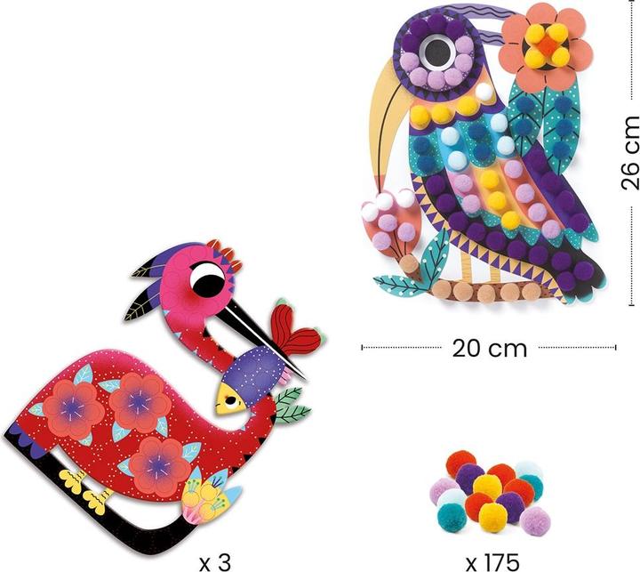 Produktbild Djeco Silhouetten Pompons