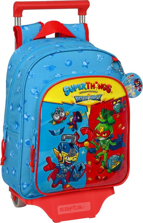 Image du produit Superthings Sac à dos scolaire à roulettes Rescue force 27 x 33 x 10 cm Bleu