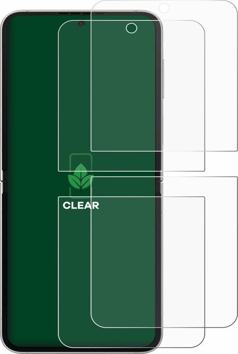 Image du produit ScreenLeaf Film de protection d'écran, Protection d'écran Écologique, Clear, Anti-Rayures (2 pièce(s), Samsung Galaxy Z Flip6)