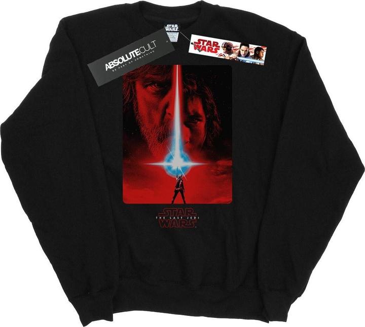 Actual product image Star Wars Mens The Last Jedi Red Poster Sweatshirt (S)