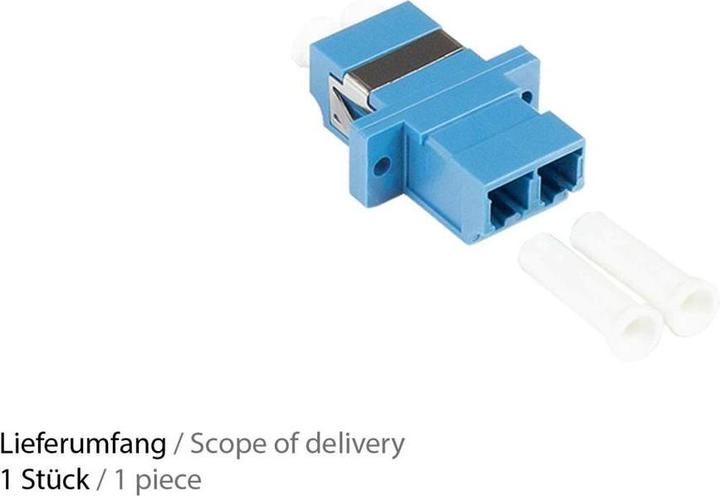 Image du produit Varia SO-37900 - LWL Duplex Kupplung, LC (UPC) an LC (UPC), OS2, Singlemode, Kunststoffgehuse
