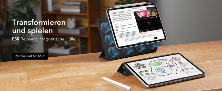 Actual product image ESR Rebound Magnetic Case (iPad Air 13 2024 (M2), iPad Pro 12.9 2020 (4. Gen), iPad Pro 12.9 2022 (6th Gen), iPad Pro 12.9 2021 (5th Gen))