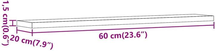 Produktbild VidaXL Wandregale 4 Stk.