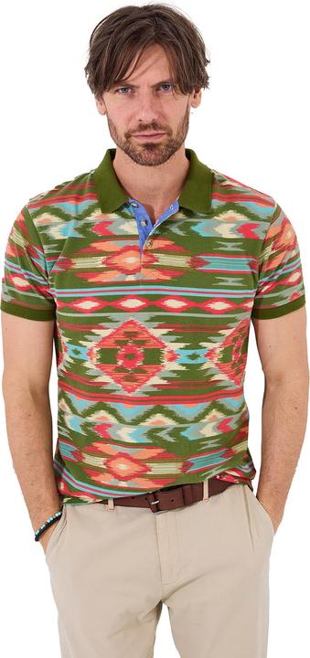 Actual product image Joe Browns Vibrant Aztec Print Polo Shirt (M)