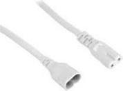 Produktbild Goobay Verlängerungskabel C7/C8, 2 m, Weiss, Weiss (2 m)