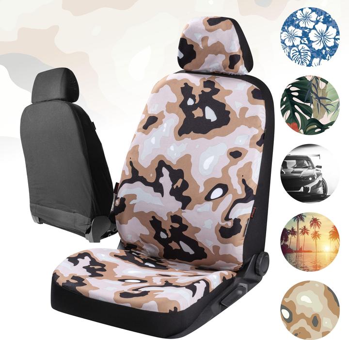 Produktbild CarComfort Autositzbezug Camouflage, PKW-Schonbezug Einzelsitz Camouflage-Design