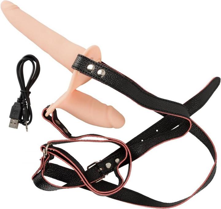 Actual product image You2Toys Vibrating Double Strap-On