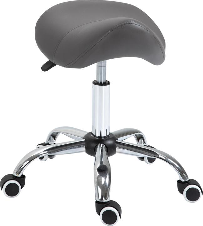 Image du produit Homcom Tabouret de selle avec roulettes en nylon