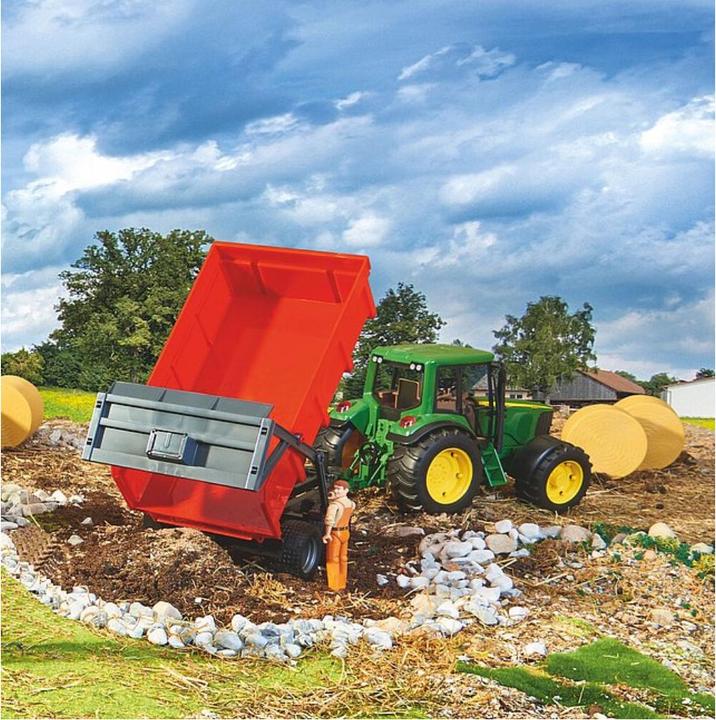 Actual product image Bruder Trough tipping trailer with automatic rear wall