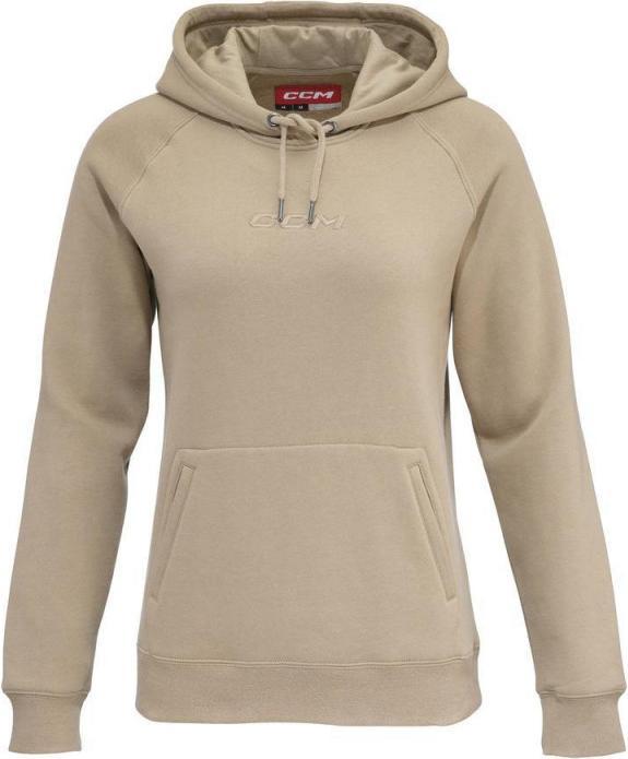 Actual product image CCM Core women's pullover hoodie (L, kremno bela (unbleached)) (L)