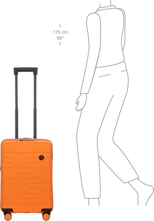 Actual product image Brics BY Ulisse 4-wheel cabin trolley 55 cm (42 l, Hand luggage (up to 50 litres))