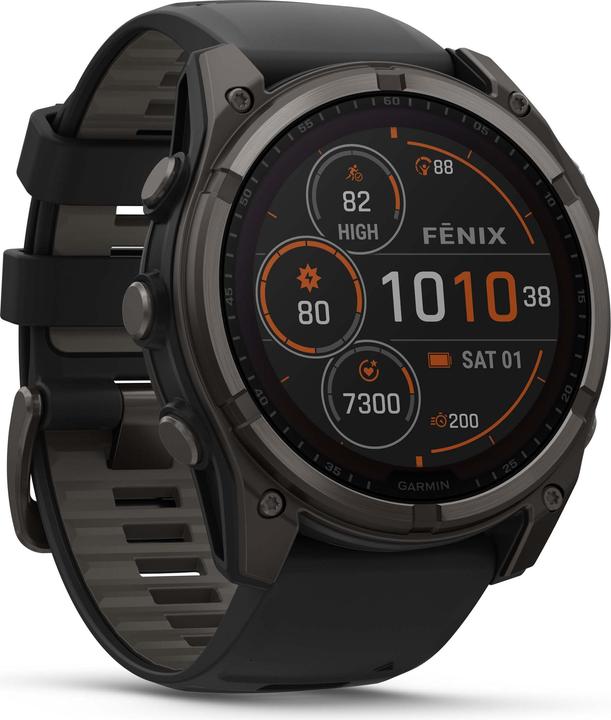 Image du produit Garmin Fenix 8 Solar Sapphire Titan (51 mm)
