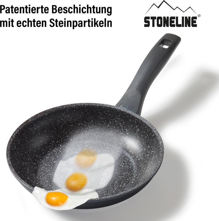 Produktbild Stoneline 19045 Frying pan Made in Germany, 20 cm, Height: 4,3 cm (20 cm, Bratpfanne, Aluminium)