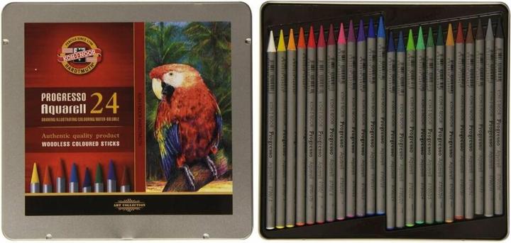 Immagine prodotto Koh-i-Noor Matite acquerellabili senza legno Progresso 24 colori (Multicolore)