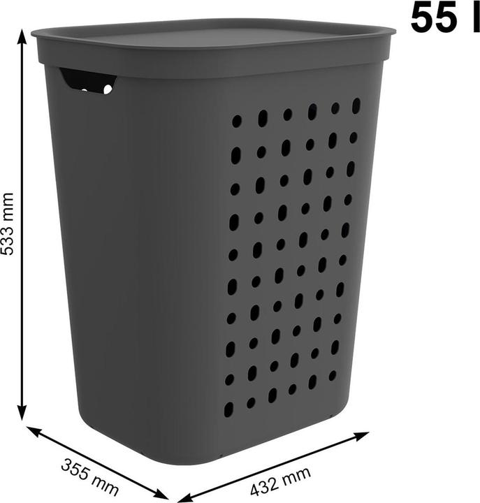 Produktbild Rotho Wäschesammler "Jona" 55 l horizon blue (55 l)