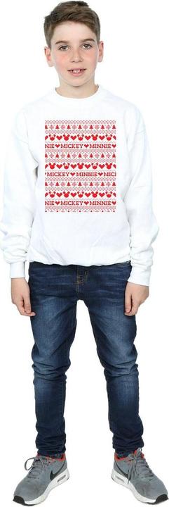 Immagine prodotto Disney Mickey And Minnie Christmas Fair Isle Felpa Ragazzi (140, 146)