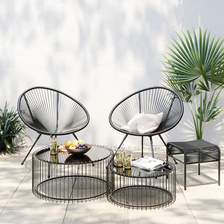 Produktbild Kare Design Hocker Acapulco schwarz