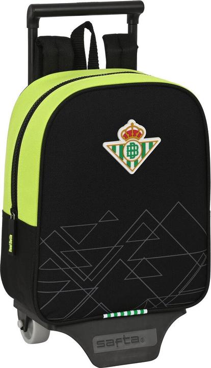 Produktbild Real Betis Balompié Schulrucksack mit Rädern Schwarz Neongrün 22 x 27 x 10 cm