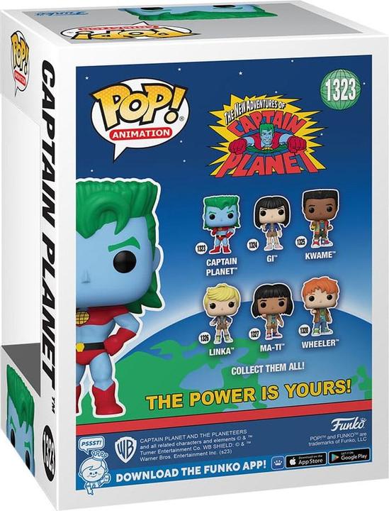 Image du produit Funko Capitaine Planète POP! animation figurine Captain Planet 9 cm