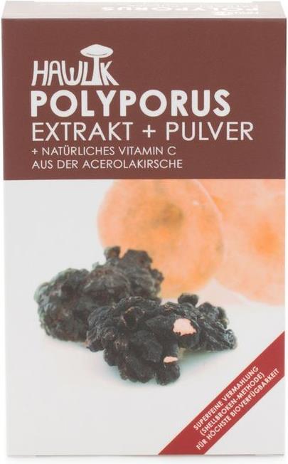 Produktbild Hawlik Polyporus Extrakt + Pulver Kapsel (120 Stück, Kapseln, 108 g)