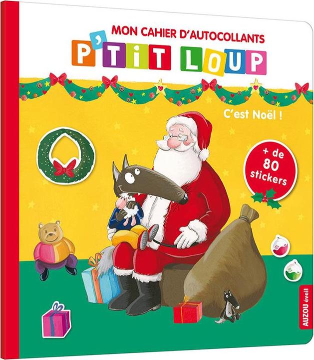 Image du produit P'tit Loup / Mon cahier d'autocollants : c'est Noël!
