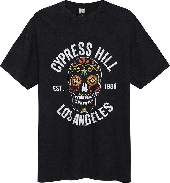 Immagine prodotto Amplified Floral Skull Maglietta Cypress Hill Adulto Unisex (M)