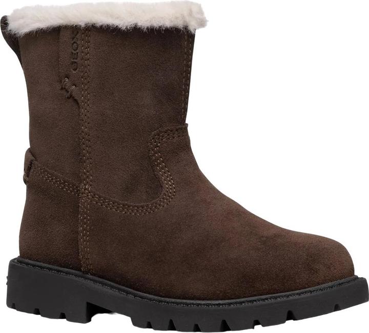 Geox Mädchen Stiefeletten Shaylax Patent Wildleder