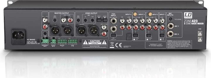 Produktbild LD Systems ZONE 423 19" 2-Zonen (Studio- und Livemixer)