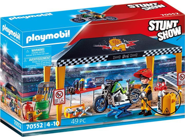 Produktbild Playmobil Stuntshow Werkstattzelt (70552, Playmobil Stuntshow)