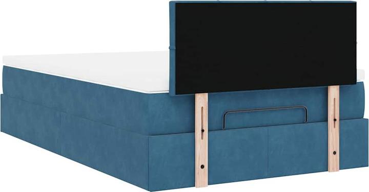 Immagine prodotto VidaXL Ottomana con materasso in velluto blu scuro 120x200 cm (120 x 200 cm)