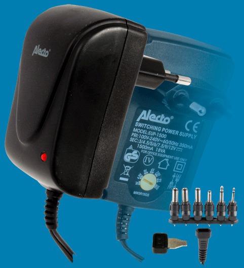 Actual product image Hesdo Alecto EUP-1500 Power Supply & Voltage Converter Black