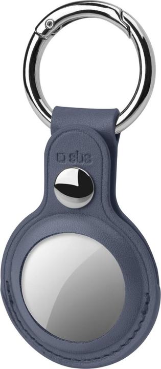 Actual product image SBS Synthetic leather AirTag case with key ring
