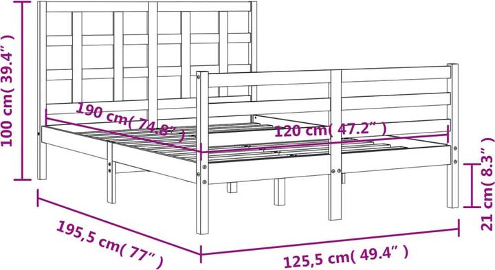 Actual product image VidaXL Cally (120 x 190 cm)
