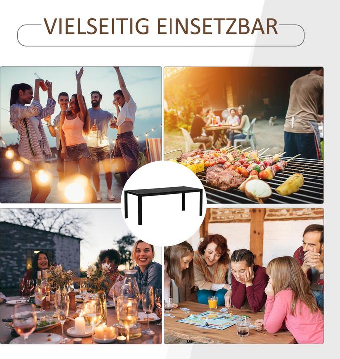 Actual product image Outsunny Polywood garden table (84.50 cm)