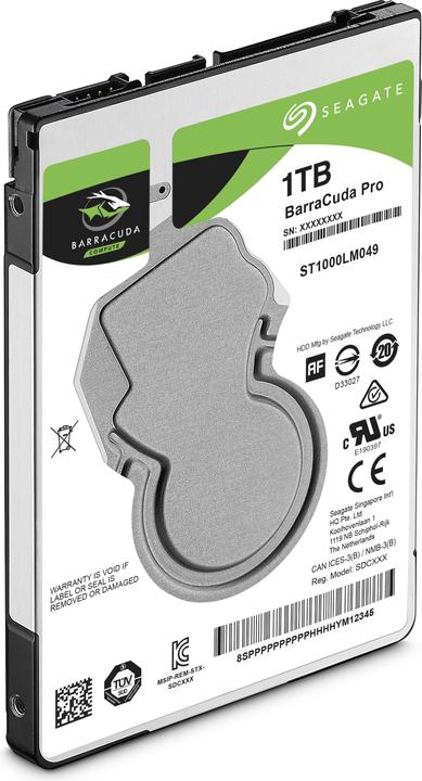 Productafbeelding Seagate BarraCuda Pro (1 TB, 2.5", SMR)