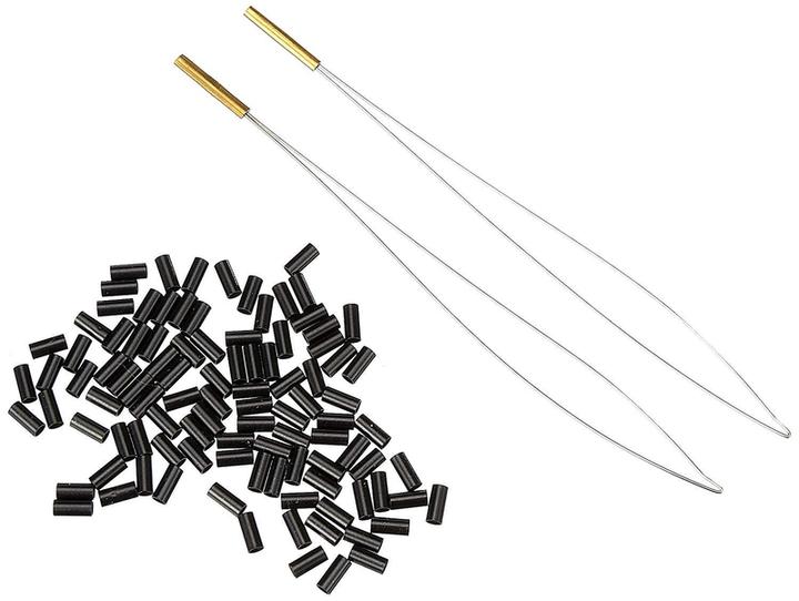 Produktbild Balmain Micro Rings 100 Stk. schwarz inkl. 2 Einfädler (Schwarz)