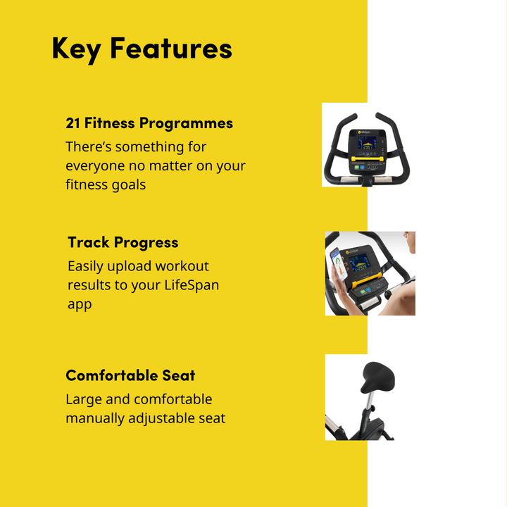 Produktbild Lifespan Europe Heimtrainer "Hometrainer Upright Bike C3i" LifeSpan Fitness