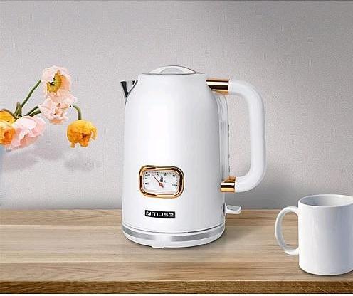 Immagine prodotto Muse MS030 W Bollitore in acciaio inox bianco (1.70 l)