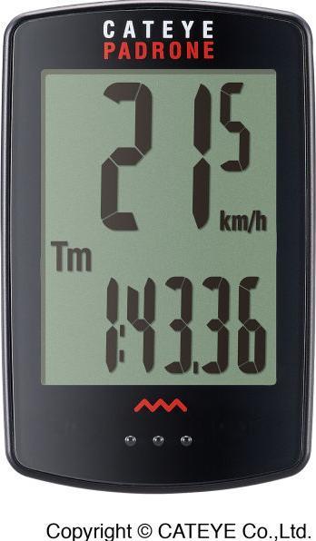 Actual product image CatEye fietscomputer Padrone+ PA110W zwart